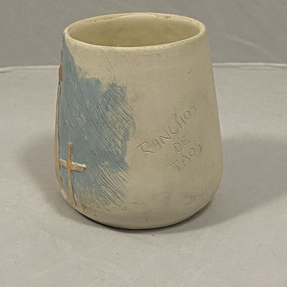 Vintage 1976 Pottery vase St. Francis Santa Fe, NM signed Ruben OMontoya de taos - Picture 2 of 9